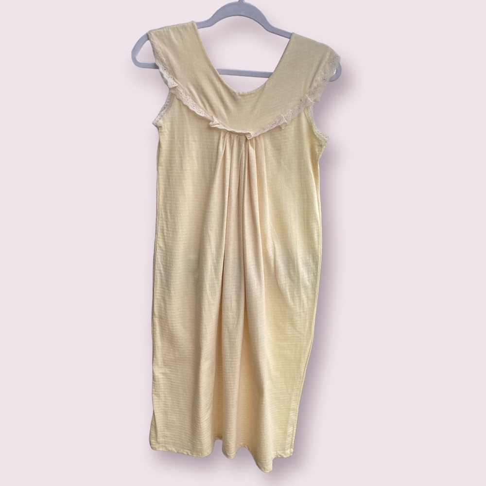 Unique Vintage Nightgown Yellow sleeveless